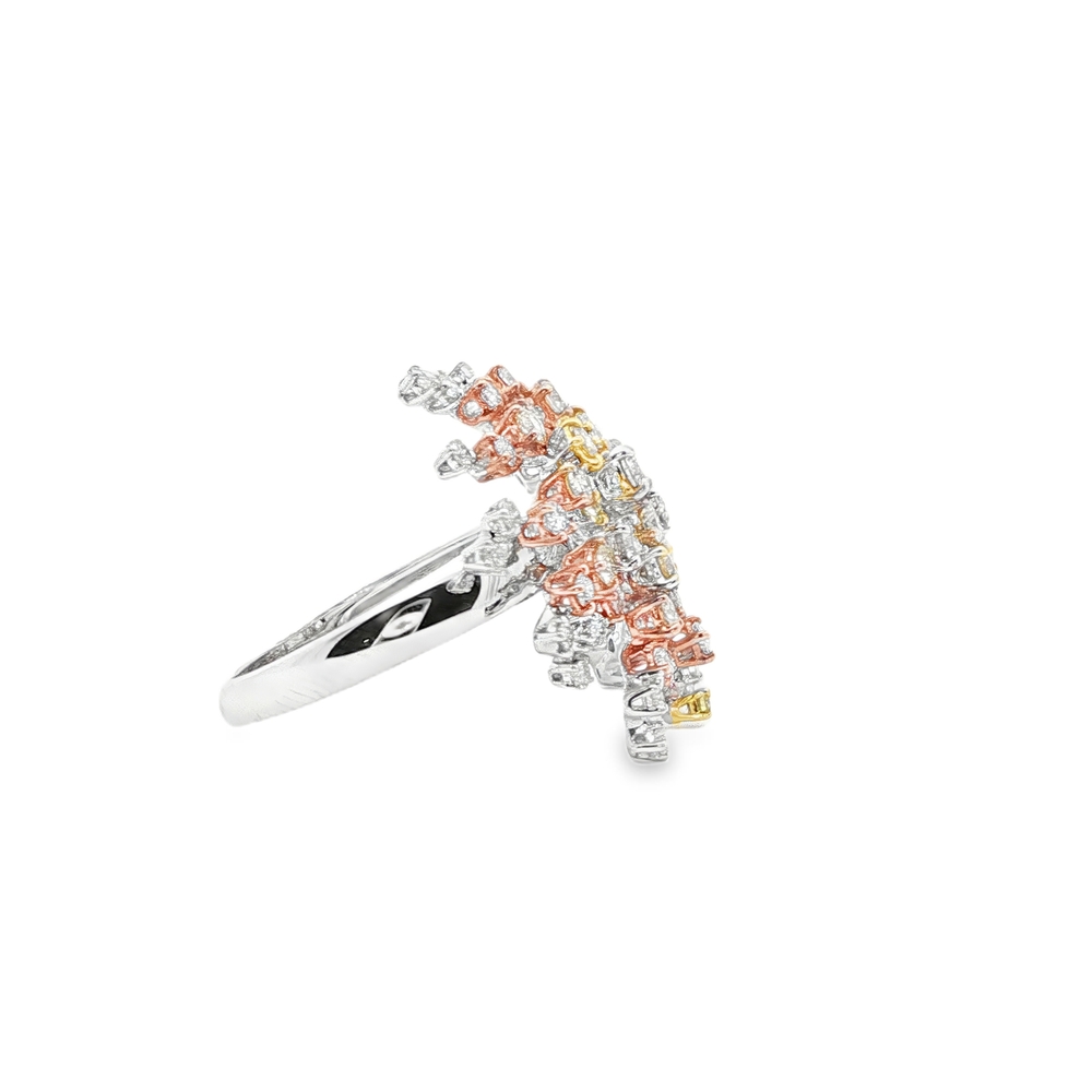 Anello in Oro Bianco con Diamanti