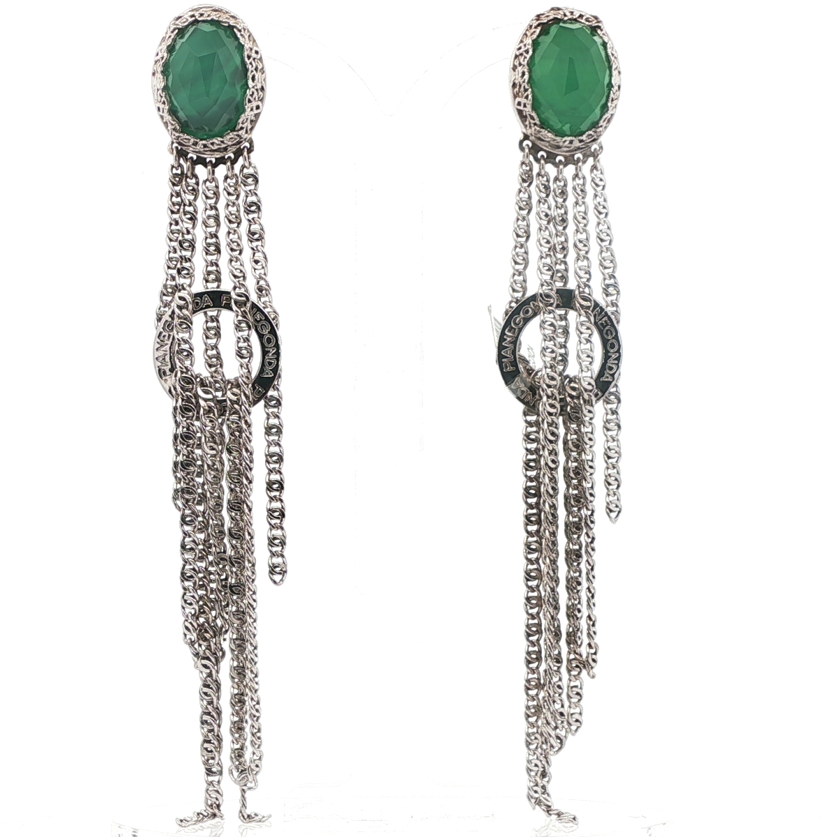 Silver Earrings with Natural Stones