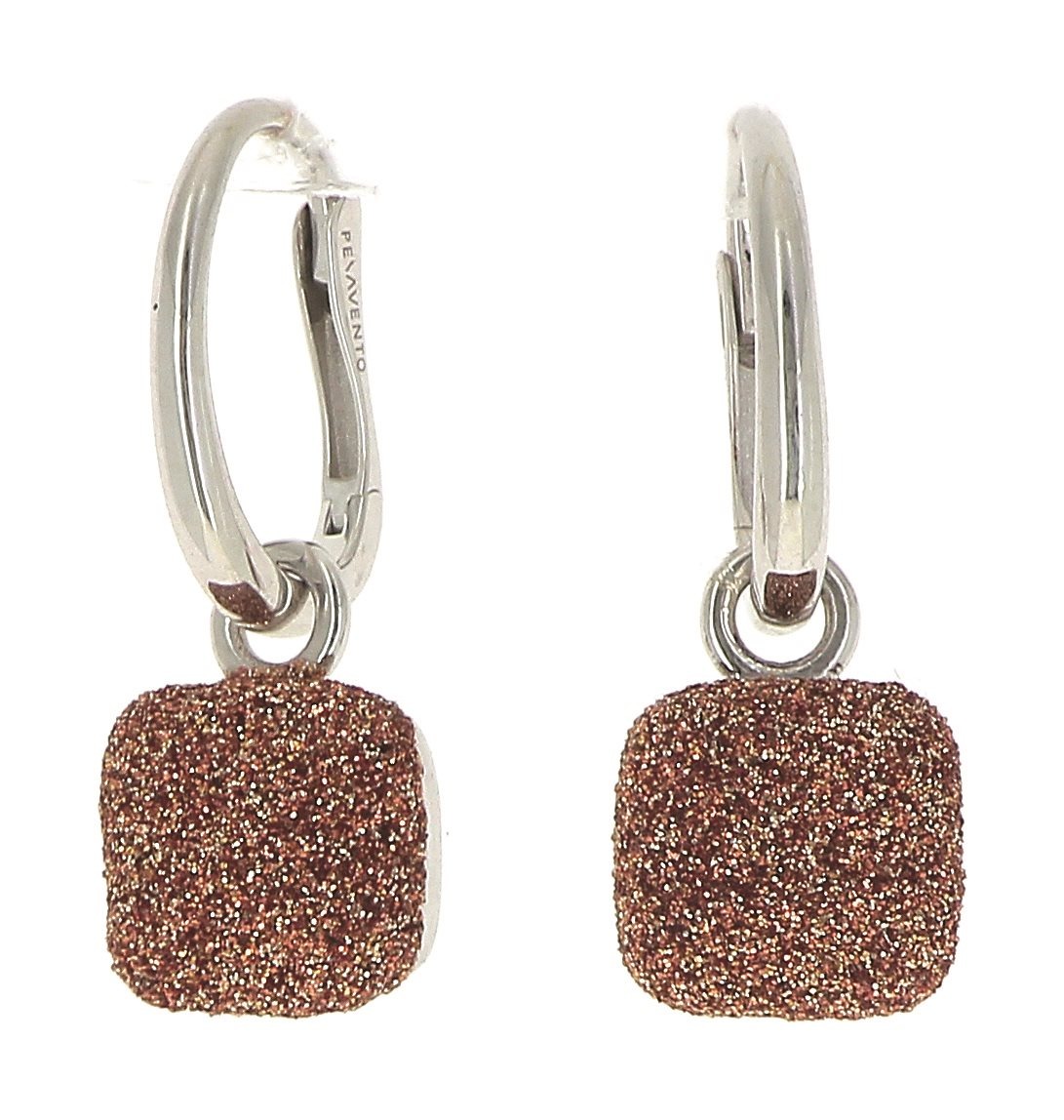 Sahara Yellow Dream Dust Polished Rhodium Earrings