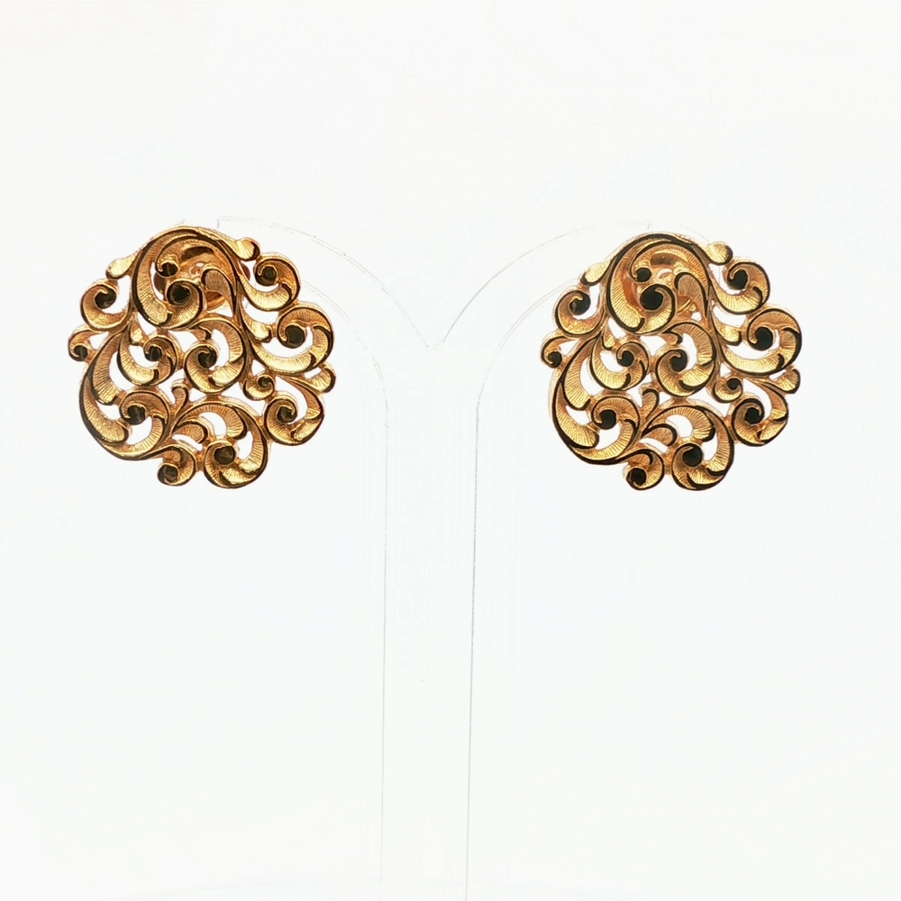 Yellow Gold Plated Silver Earrings