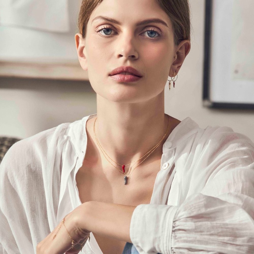 18kt Tié Polvere Choker